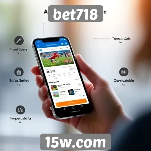 Funcionalidades do aplicativo móvel da bet718